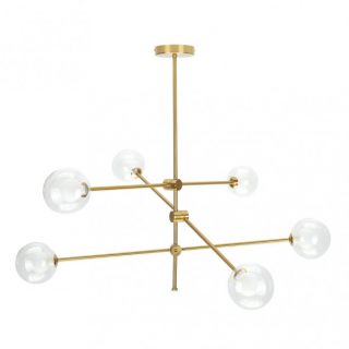 Lampara Jerusalen 6xg9 Bronce 72x90x90 Cm