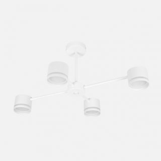 Lampara Ortiga 4 X Gx53 Blanca 36w 3200lm Bombillas Incluidas 30x65x43cm