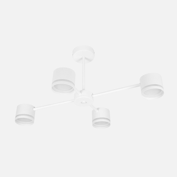 Lampara Ortiga 4 X Gx53 Blanca 36w 3200lm Bombillas Incluidas 30x65x43cm