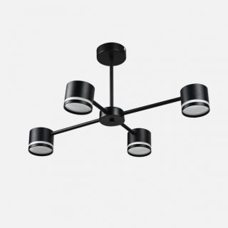 Lampara Ortiga 4 X Gx53 Negra 36w 3200lm Bombillas Incluidas 30x65x43cm