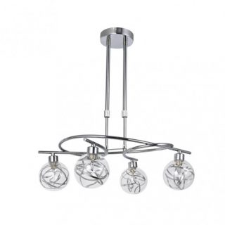 Lampara Varanasi 4xg9 Cromo Regx50x32 Cm