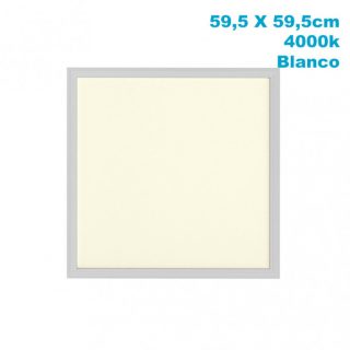 Panel Led 48w 4000k Lino Blanco 4800lm 1x59,5x59,5 Cm Corte 59x59 Cm