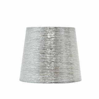 Pantalla Nova E27 20dx10dx16htejido Plata Brillo