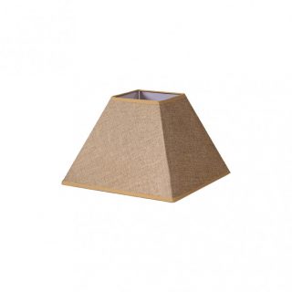 Pantalla Piramide Divos E27 Marron 30dx13dx22h Saco-yute