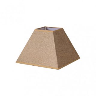 Pantalla Piramide Divos E27 Marron 35dx15dx25h Saco-yute