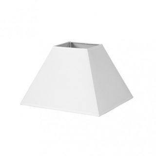 Pantalla Piramide Mezzo E27 Blanco 40dx18dx28h Tejido Popelin
