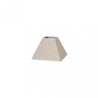 Pantalla Piramide Tenorio E27 Lino Beis 20dx10dx15h