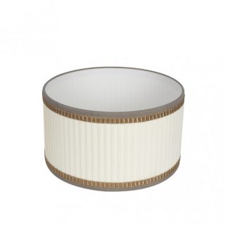 Pantalla Sobremesa Alto/colgante Soprano E27 Beis 30dx30dx19h