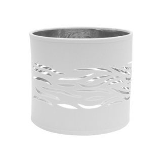 Pantalla Sobremesa Niebla 1xe14 Blanco-plata 17Dx17dx15h