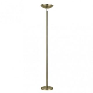 Pie De Salon Luyten 2xe27 Cuero 180x27x27 Cm