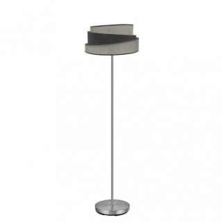 Pie Salon Hara 1xe27 Niquel/gris 162x40x40 Cm