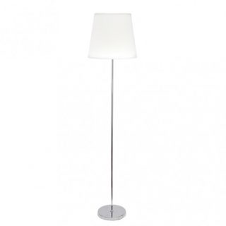 Pie Salon Maldivas 1xe27 Cromo/blanco 175x40x40 Cm
