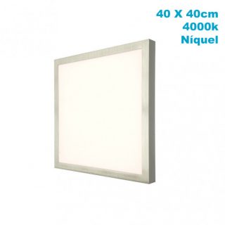 Plafon 36w 4000k 3,5x40x40 Cm Plano Niquel 3060lm