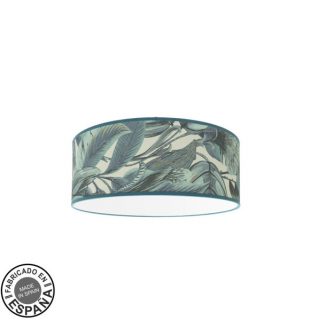 Plafon Argel 3xe27 Hoja Azul 15,5x40x40 Cm