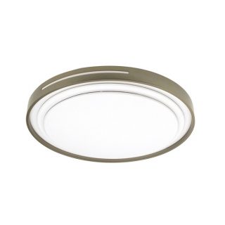 Plafon Argus 60w 3000-4000-6500k Blanco/Cuero 5880lm 8x49x49cm C/remoto Y Reg.intensidad