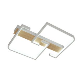 Plafon Frondella 76w 3000-4000-6500k Blanco/haya 8360 Lm C/remoto,memoria Y Reg.intensidad 6x45x38cm