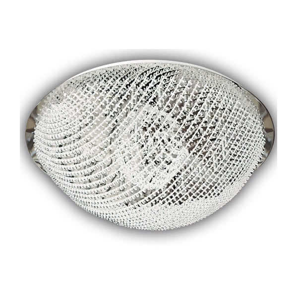 Plafon Hemisferio Cristal/cromo 25xg9 (32x86 D)