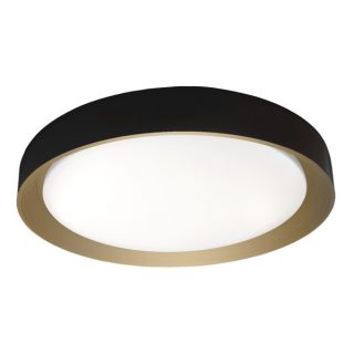 Plafon Lucy 60w 3000-4200-6500k Negro/oro 7,5x50x5 0cm 5400lm C/remoto