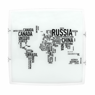 Plafón Mundi 2xe27 Blanco 30x30