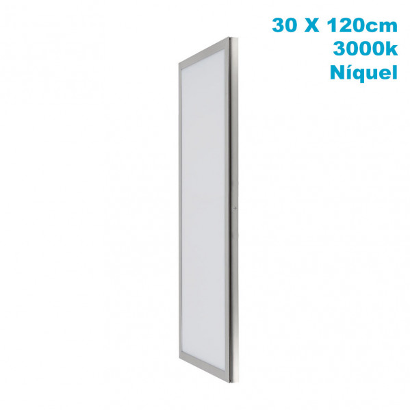Panel Superf. 72w 3000k Niquel Satinad 30x120x2,3 5760lm Tolstoi