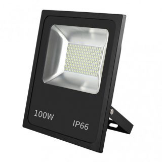 Proyector Led Smd Dacita 100w 6500k Negro 9000lm 120º Ip66 35,5x28,5x6,5 Cm