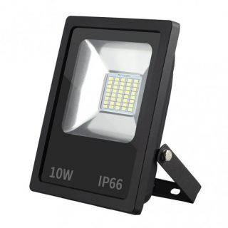 Proyector Led Smd Dacita 10w 6500k Negro 900lm 120º Ip66 13,5x11,5x4 Cm