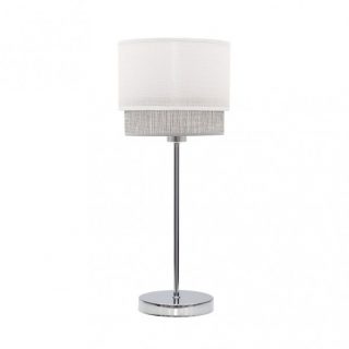 Sobre Mesa Kenya 1xe14 Blanco/gris 45x18x18 Cm