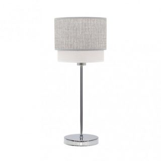 Sobre Mesa Kenya 1xe14 Gris/blanco 45x18x18 Cm