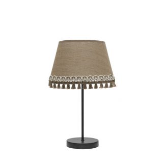 Sobremesa Ada 1xe14 Negro/arena 43x25x25 Cm