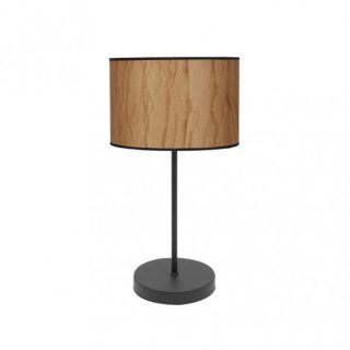 Sobremesa Alto Tapiro 1xe27 Pergamino/negro 63x30x30 Cm