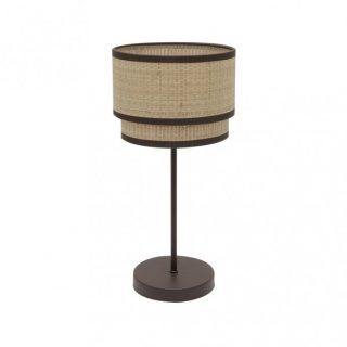 Sobremesa Alto Roque 1xe27 Natural/marron 60x30x30 Cm