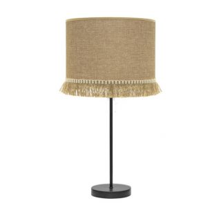 Sobremesa Alto Sibila 1xe27 Negro /arena 62x30x30 Cm