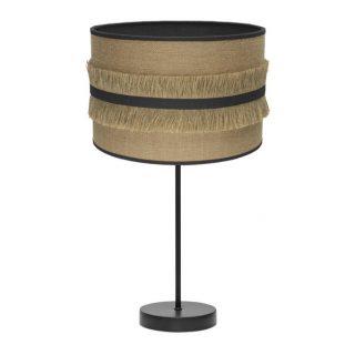 Sobremesa Grande Natalia 1xe27 Negro/saco-negro 62x30x30 Cm