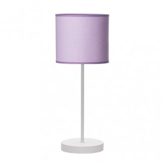 Sobremesa Ibor 1xe14 Blanco/lila 42x17x17 Cm