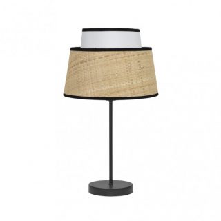 Sobremesa Jia 1xe14 Natural/blanco 40x20x20 Cm