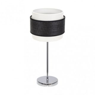 Sobremesa Myriam 1xe14 Cromo/Madera Negra 47x18x18 cm