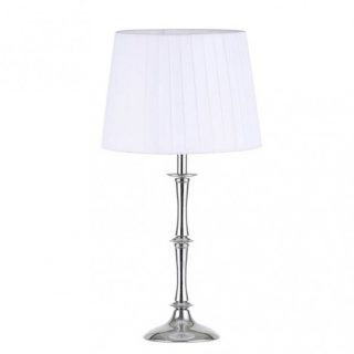 Sobremesa Oregon 1xe27 Cromo C/pant Blanca 49x25x25 Cm