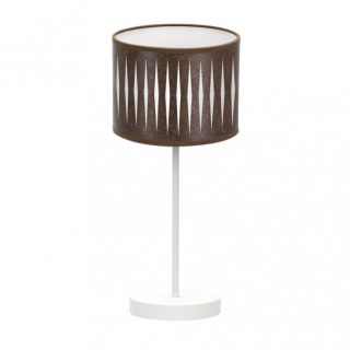 Sobremesa Piron 1xe14 Blanco/oxido 42x17x17 Cm