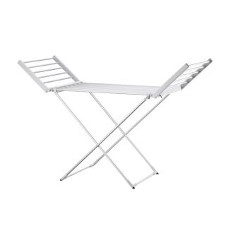 Tendedero Elect,plegable Palmito 220w Aluminio 2tend.laterales,cable1,2m 93x147x52,5cm