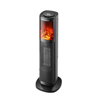 Termovent.ceramico Ptc Enebro 2000w Negro 2pot. Remot.o Oscilant.termostato Display64x20x20cm