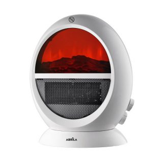 Termoventilador Mongol 2000w Blanco 2potencias Efecto Fuego Termost.reg.oscilante.antivuelco.36x29,8x18,2cm