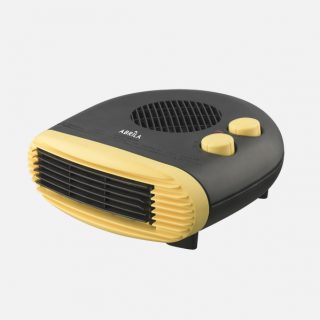 Termoventilador Elec.toril 2000w Negro/amarillo.horiz. 2pot.3fun.termostato Reg.12x26x26cm