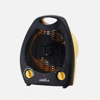 Termoventilador Elect.lubian 2000w Amarillo/negro 2potencias 3fun.sist.seguridad,Termostato Reg.26,5x21x13