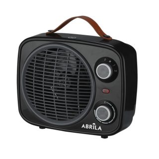Termoventilador Hoguera 2000w Negro/gris 2potencias 3funciones Termostato Reg.seguro,asa 25,5x25,5x13cm