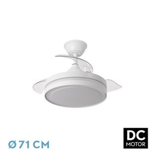 Ventilador Dc Esparta Peque 44w 5182lm Blanco 72d 3asp 3000-4000-6000k Remoto+temporizador+memoria
