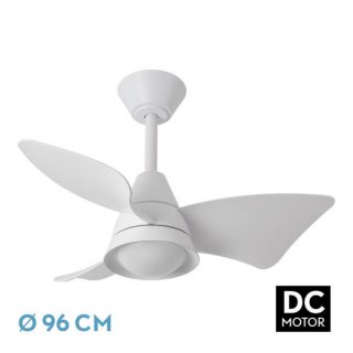 Ventilador Dc Jaguar 30w 3000lm Blanco 96d 3aspas 6vel 3000-4500-6500k Remoto+reg.intensidad+memoria+temporizador