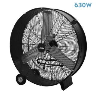 Ventilador Industrial Maximum 630w Negro 97,6d 2 Velocid.3asp.alum.ruedas 100x97,6x42cm