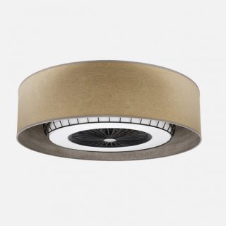 Ventilador DC Tania 72w Madera/madera Gris 5 Aspas 6 Velocidades 3col Remoto,memoria,reg.Intensidad,temporizador 6120lm 70d