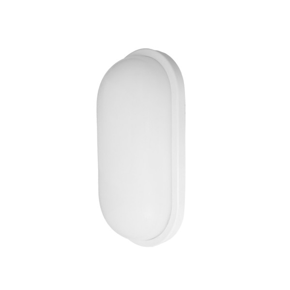 Aplique 18w 6500k Pirineo Oval Blanco Ip54 1764lm 26x14,5x6,5cm
