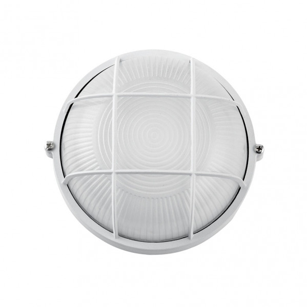 Aplique Ext. Aluminio Apus Pequeño 1xe27 Blanco 9x17,5x17,5 Cm Ip44